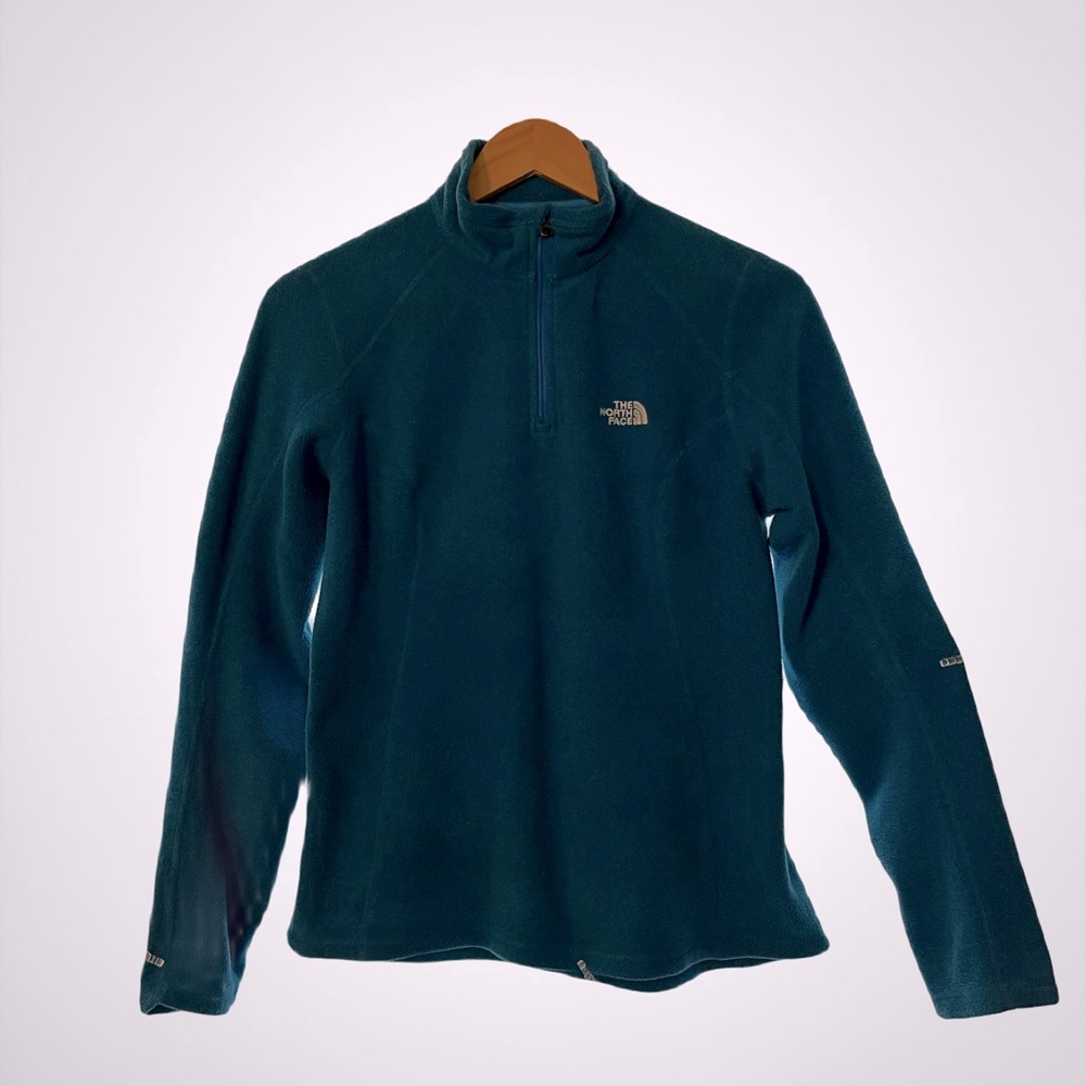 COPY - The North Face quarter zip, turquoise blue, size Medium